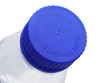 Media Bottle, 2000 ml, Transparent with Blue Screw Cap, White Ink, 3.3 Borosilicate Glass