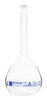Volumetric Flask, 2000 ml, ASTM, Class A, Polypropylene Stopper, 3.3 Borosilicate Glass