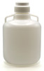 10 Liter (2.6 Gallon) Carboy Jug with Gasket Cap, White PP with Handles, 2-5/8" Neck