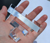 Equilateral Prisms 3pc Set, 1", 2", & 4" Lengths, 25mm Face Size, Acrylic