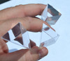 Equilateral Prisms 3pc Set, 1", 2", & 4" Lengths, 25mm Face Size, Acrylic