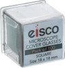 Slide Cover Slips, 100 pack, Square, Microscope Glass Covers, 18 x 18mm