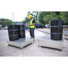 Ultra Steel Spill Pallet, 4-Drum, 68 gal sump, 14 gauge P4