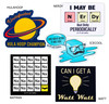 Funny Science Stickers, Vinyl, 3", Custom 3-Pack