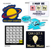 Funny Science Stickers, Vinyl, 3", Custom 5-Pack