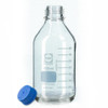 Glass Media Bottles, 1,000mL, GL-45, Blue Cap, Schott, case/10