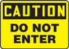 OSHA Safety Sign - CAUTION: Do Not Enter, 10" x 14", Pack/10
