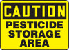 OSHA Safety Sign-CAUTION: Pesticide Storage Area, 10 x 14", Each OSHA Safety Sign-CAUTION: Pesticide Storage Area, 10 x 14", Each
