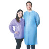 FitMe Lab Coat, Semi-Disposable, Autoclavable, Snap Front, Knit Cuff, 3-Pocket, Knee-Length, Choose color, case/10