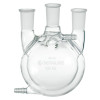 Flask, Round Bottom, 500mL, Heavy Wall, 3-Neck, 24/40 CN - 24/40 SNs, Vertical, Jacketed, each