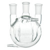 Flask, Round Bottom, 500mL, Heavy Wall, 3-Neck, 24/40 CN - 24/40 SNs, Vertical, Jacketed, each