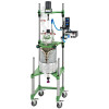 15L Process Reactor, Complete, Electric Motor, 70.1" OAH with Motor, 15.3" Clearance Below Valve, each