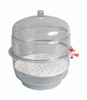 United Scientific 55217 Desiccator, Vacuum, Clear Base, 12", each