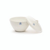 United Scientific JCL250 Porcelain Crucible, Wide Form, With Cover, 250 mL, case/6