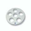 United Scientific JDP140 Porcelain Desiccator Plate, Large Holes, 140mm Dia., each