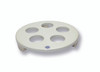 United Scientific JDS142 Porcelain Desiccator Plate With Stand, 142mm Dia., each