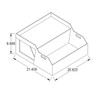 Scientific Plastics Secondary Container with Dispensing Shelf for 20 Liter Spigot Carboys  Scientific Plastics Secondary Container with Dispensing Shelf for 20 Liter Spigot Carboys