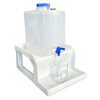 Scientific Plastics Spill Tray with Dispensing Shelf for 20 liter Carboys 
