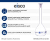Eisco Labs Volumetric Flask, QR Coded, 100mL, Amber, 14/23 Class A Borosilicate Glass, PE Stopper, each 