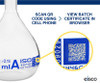 Eisco Labs Volumetric Flask, QR Coded, 250mL, Clear, 14/23 Class A Borosilicate Glass, PE Stopper, each 