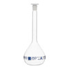 Eisco Labs Volumetric Flask, QR Coded, 250mL, Clear, 14/23 Class A Borosilicate Glass, PE Stopper, each 