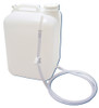 5 gallon (19L) HDPE, Square Carboy with Tubing & Clamp