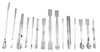 Eisco Labs 15 Piece Scoop & Spatula Set, Assortment, For Use In A Variety Of Lab Applications, Stainless Steel 