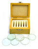 Eisco Labs 6pc Acrylic Lens Set, 2" (50mm) D, Double Convex, Double Concave, Plano Convex, Converging Concave-Convex, Diverging Concave-Convex, Plano-Concave 