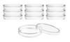 Eisco Labs Disposable Petri Dish with Lid, Sterile, 90x14mm, Polystyrene, Triple Vented, Transparent, pack/10 