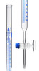 Eisco Labs Lab Burette, 100mL, Schellbach Design for Accurate Meniscus Reading, Class A, Includes Calibration Certificate, 0.2mL Blue Graduations, Glass Stopcock, Borosilicate Glass Buret 