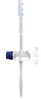Eisco Labs Burette, 50ml, Class B, DIN ISO 385, Borosilicate Glass with Glass Key Stopcock, 0.10ml Graduations 
