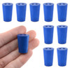 Eisco Labs Neoprene Stoppers, 2 Holes, ASTM, Size #0, 13mm Bottom, 17mm Top, 25mm L, pack/10 