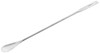 Eisco Labs Spatula Spoons, 9", Stainless Steel, Polished, One 0.3" Flat End, One 0.5" Scoop End, pack/10 