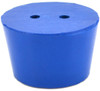 Eisco Labs Neoprene Stoppers, 2 Holes, ASTM, Size #8, 33mm Bottom, 41mm Top, 25mm L, pack/10 