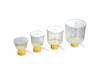 Bottle Top Filter, 150 mL PS-ABS-PP, Yellow, PES 0.45um, 50mm dia. Sterile, case/24