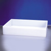Rectangular Lab Tray, 33 Liter, HDPE, 16" x 16" x 8"