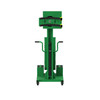 Steel Drum Lift & Rotator, Semi-Powered, Powered Lift/Rotate, Manual Drive, Strap Connection, Counterweighted, 90" H, 800 lb. Capacity