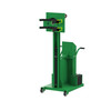 Steel Drum Lift & Rotator, Semi-Powered, Powered Lift/Rotate, Manual Drive, Strap Connection, Counterweighted, 90" H, 800 lb. Capacity