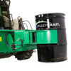 Steel Drum Clamp & Rotate Powered Skid Steer Attachment, Skid Steer Powered Clamp/360° Rotation, 2000 lb. Capacity