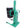 Steel Drum Lift & Rotator, Semi-Powered, Powered Lift/Rotate, Manual Drive, Strap Connection, Straddle, 90" H, 800 lb. Capacity