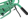 Steel Powered Drum Hand Truck, Steel, (4) Wheels (2) Pneumatic (2) Rear Solid Rubber, Hand Brake, 800 lb. Capacity, Chime Hook w/ Security Cable for Drums