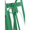 Steel Powered Drum Hand Truck, Steel, (4) Wheels, Hand Brake, 800 lb. Capacity, Chime Hook w/ Security Cable for Drums