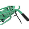Steel Powered Drum Hand Truck, Steel, (4) Wheels, Hand Brake, 800 lb. Capacity, Chime Hook w/ Security Cable for Drums