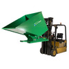 Steel Powered Self-Dumping Hopper, Forklift Powered, 2 cubic yard, 2000 lb. Capacity