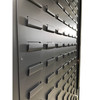 Steel Bin & Shelf Cabinet, 48" W x 24" D x 78" H, Shelf Only, Louvered Door, (4) Shelves, 14-Gauge