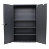 Electronic Locking Industrial Storage Cabinet, Steel, 36" W x 24" D x 78" H, (3) Shelves, 1000 lb. Capacity/Shelf, 14-Gauge