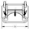 4-Wheel Drum Hand Truck, Aluminum, (2) Pneumatic Wheels, (2) Rear Poly, Hand Brake, 1000 lb. Capacity, Chime Hook for Drums w/ Locking Cover