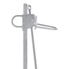 2-Wheel Drum Hand Truck, Aluminum, (2) Pneumatic Wheels, Hand Brake, 1000 lb. Capacity, Chime Hook for Plastic Drums