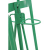 Steel 2-Wheel Drum Hand Truck, Steel, (2) Pneumatic Wheels, Hand Brake, 1000 lb. Capacity, Chime Hook for Plastic Drums