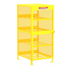 Steel Gas Cylinder Storage Cabinet, Horizontal, 8 Cylinders, 4 Racks, 32" W x 40" D x 71" H